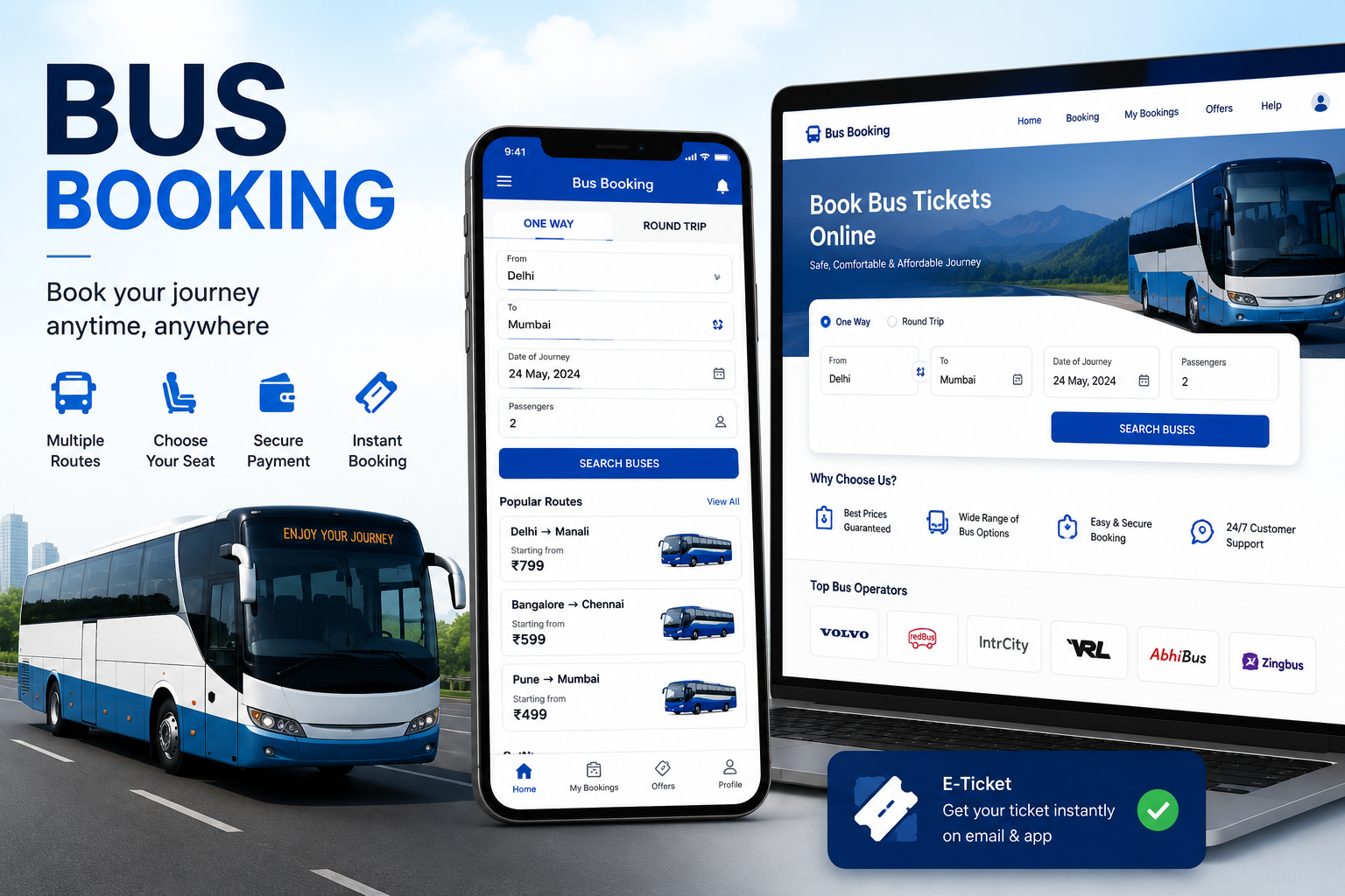 Top features of an online bus booking portal