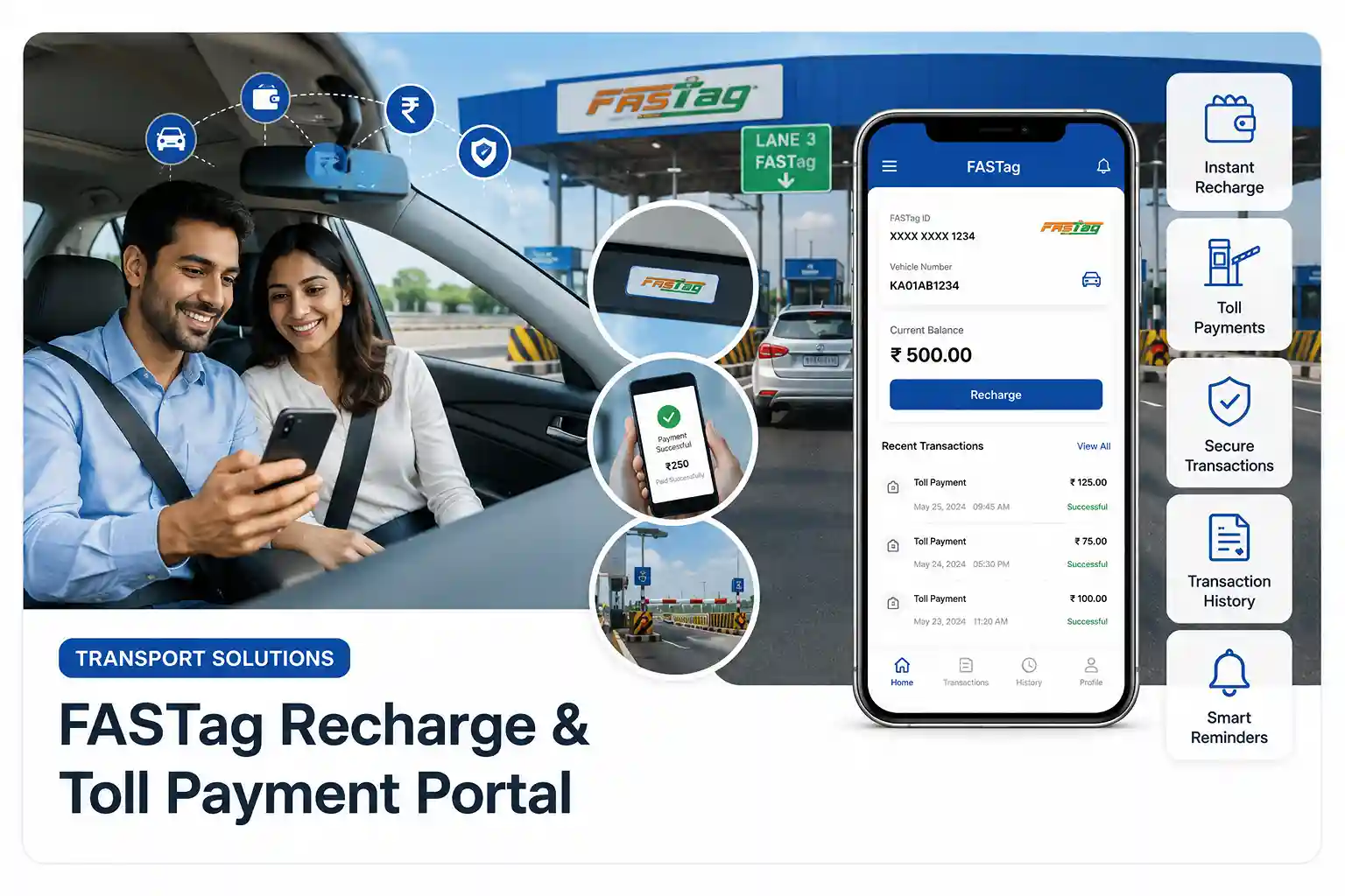 FASTag Recharge Features