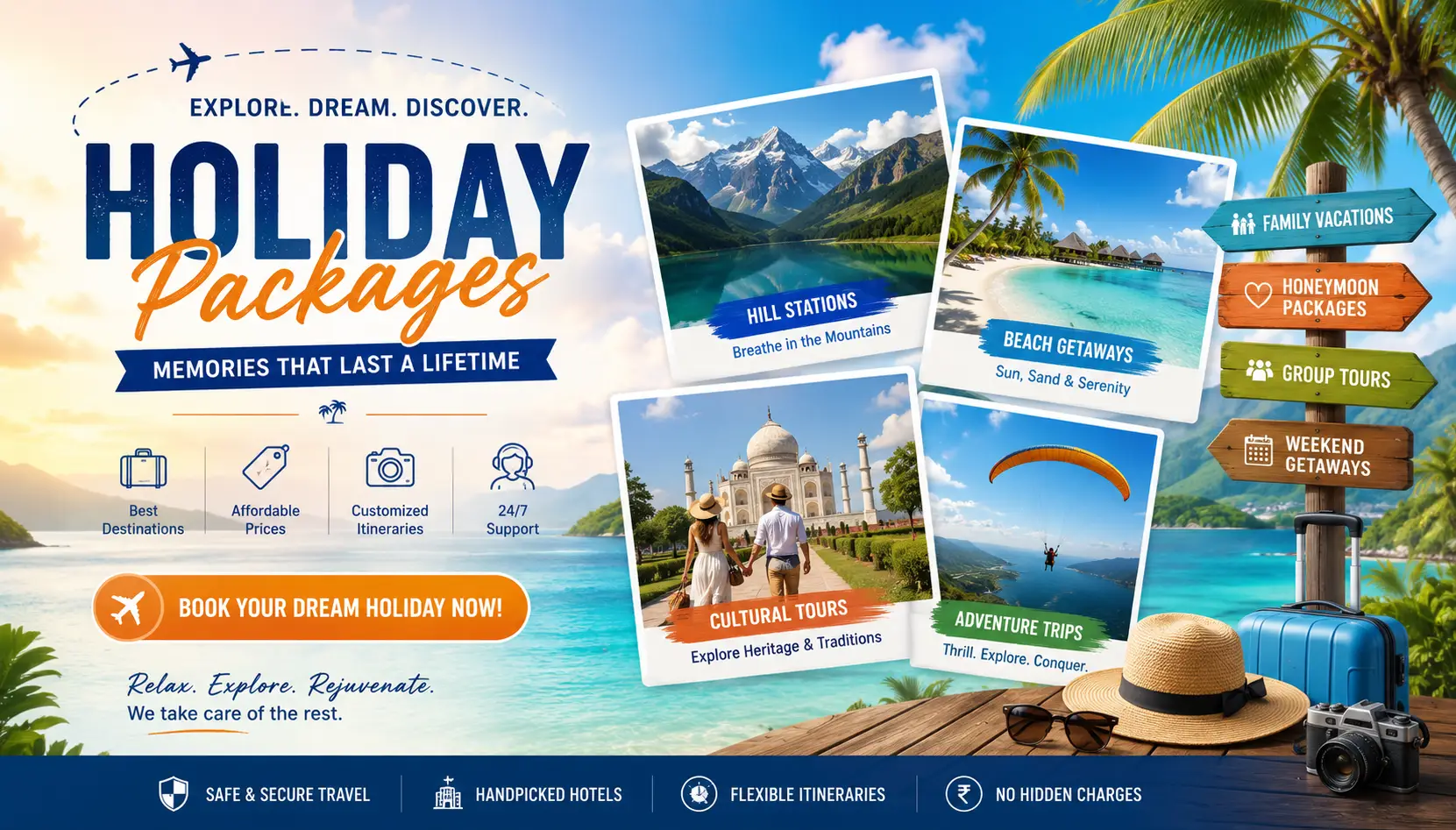 Holiday Package Booking Features