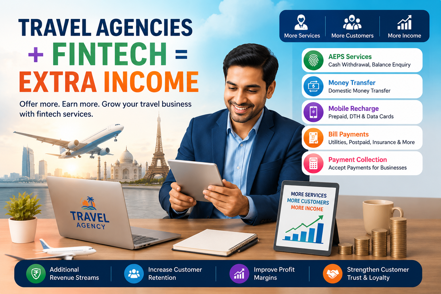 How Travel Agencies Can Earn Extra Income Through Fintech in India 2026