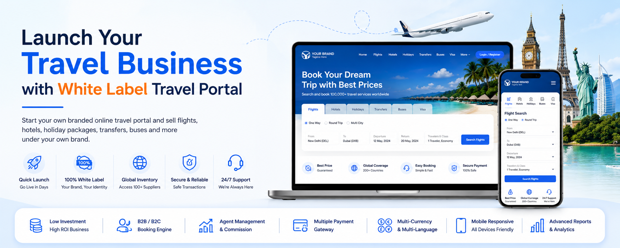 Launch Your Travel Business with White Label Travel Portal