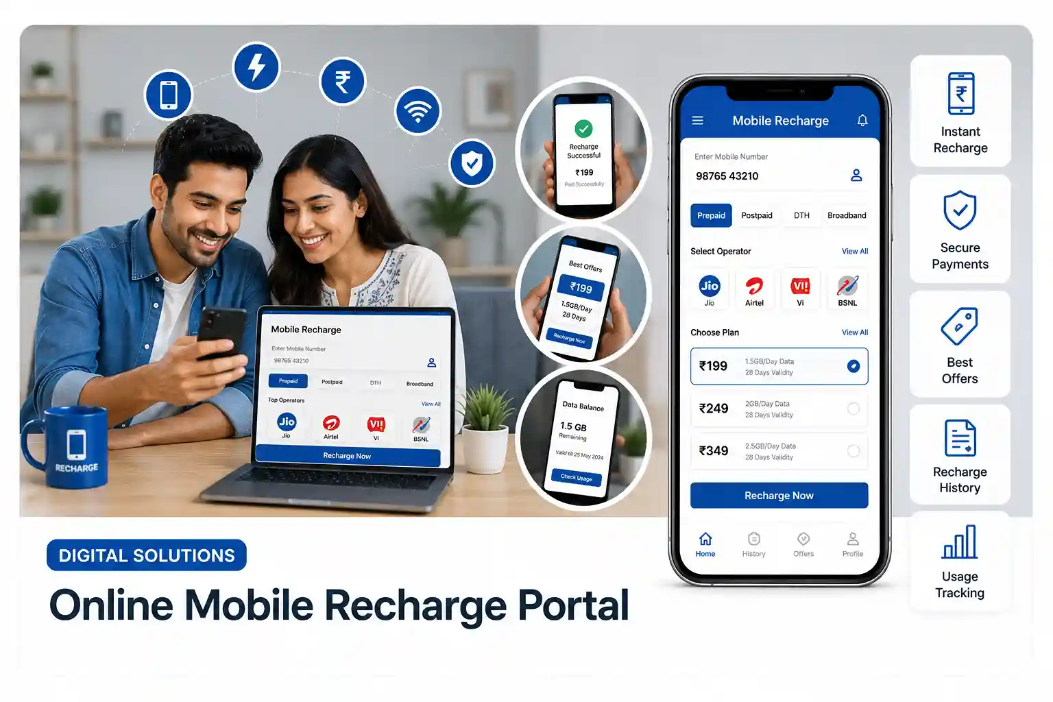 Mobile Recharge Portal Features