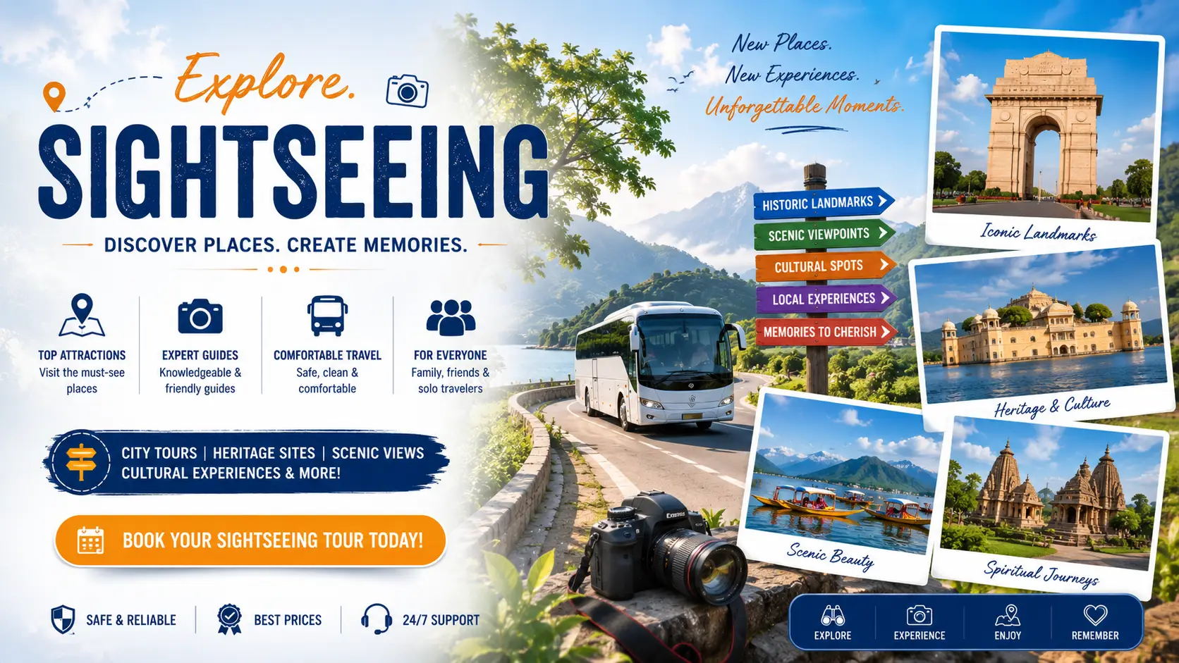 Sightseeing and Activities Booking Features