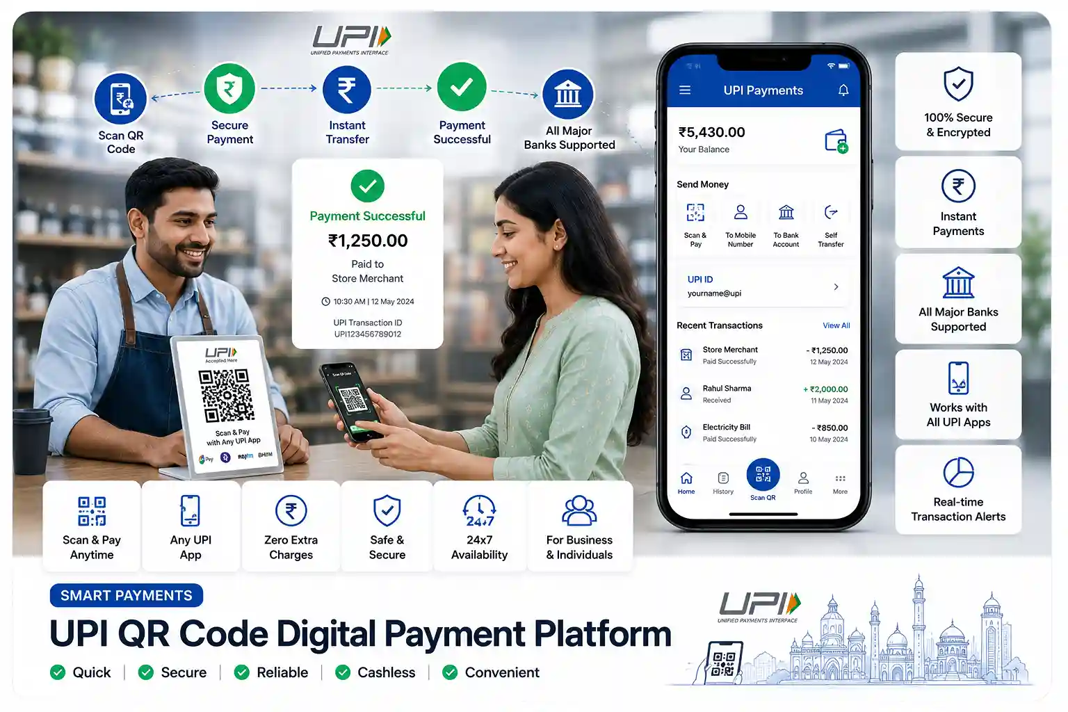 UPI QR Code Features