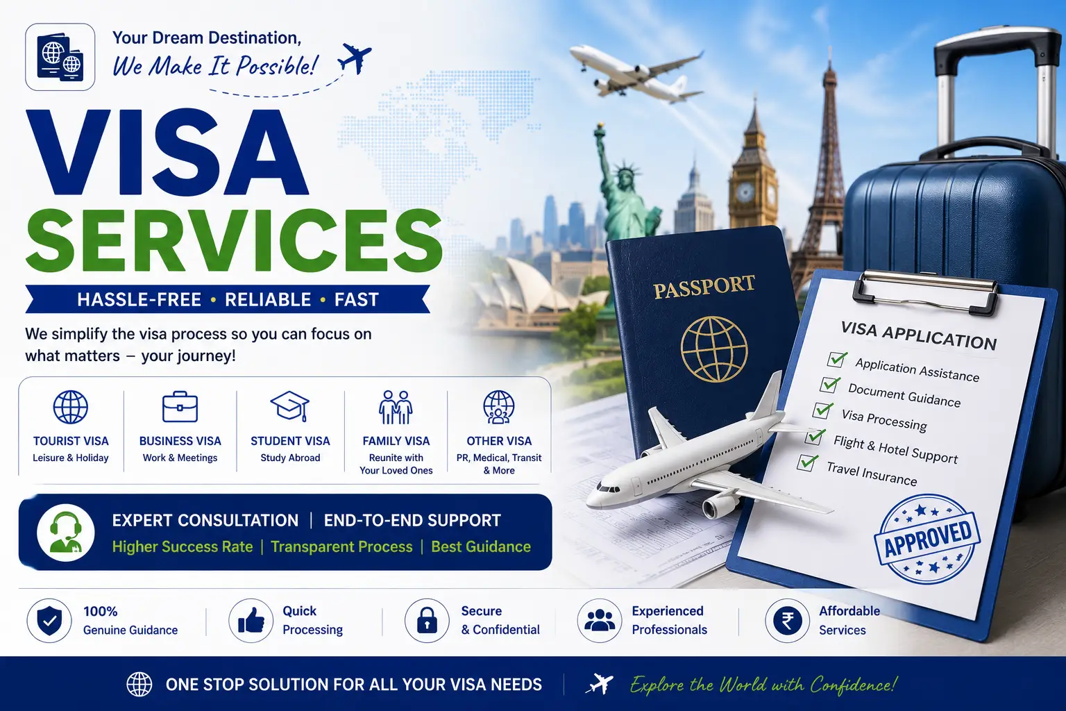 Visa Services and Document Processing Features